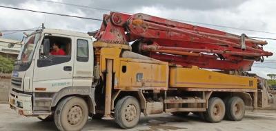 China After-sales Service White Used Putzmeister 46m Concrete Pump Truck on I Suzu Chassis for sale