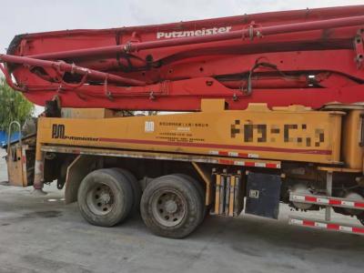 China Orange Concrete Pump Putzmeister 46m on Isuz U Chassis Benz 2012 for Smooth Operation for sale