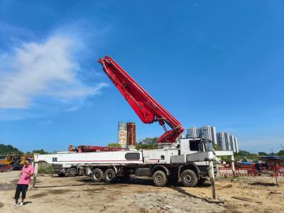 China Putzmeister 56m Lkw-montierte mobile Betonpumpe zur präzisen Betonplatzierung zu verkaufen