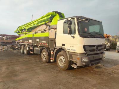 China 2013 Zml 52m Concrete Pump on Benz Truck Concrete Boom Pump High Productivity Green for sale