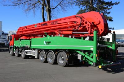 China Putzmeister Concrete Pump Spare Parts Mercedes Benz Truck Schwin Concrete Boom Pump 65m for sale