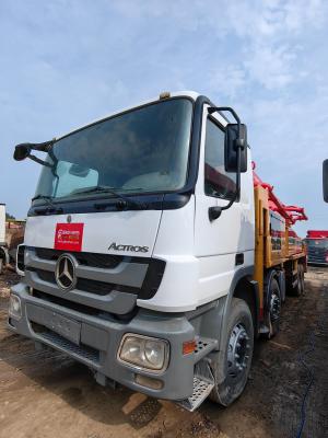 China Alto rendimiento 42m bomba de hormigón en el camión de Benz para la planta de batchado Ready Mix Orange en venta