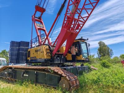 China Gebruiksvriendelijke 150ton Gattice Boom Crawler Crane voor het tillen van zware apparatuur 2019 Sy Te koop