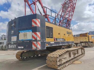 China ISO9001 Certified Red and Yellow 60 Ton Telescopic Crawler Crane with Discounted for sale