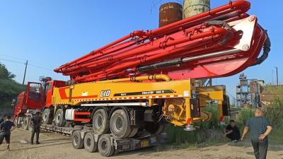 China 2017 Gebruikte betonnen pomptruck met 56m betonnen mengmachine en betonnen pomp Te koop