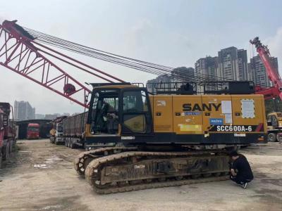 Chine Jaune et rouge SCC600A-6 Grue à rampe 60 tonnes pour votre construction à vendre