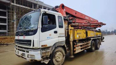 China Ehemalige Mitarbeiter von SY und Zoomlion Gebrauchtbetonpumpen Hydraulisch platzierende Boom-Lkw montierte Boom-Pumpe 37m zu verkaufen