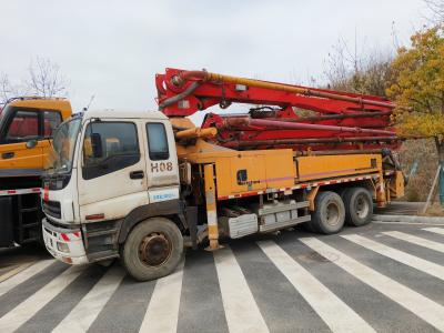 China 2008 putzmeister concrete pump truck 38 meters installed Isuzu stock chassis for direct sale zu verkaufen