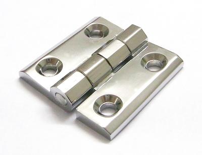 China Cabinet Door Hinge 40*40 50*50 60*60 Bright Chrome Zinc Alloy Electric cabinet panel hinge for sale