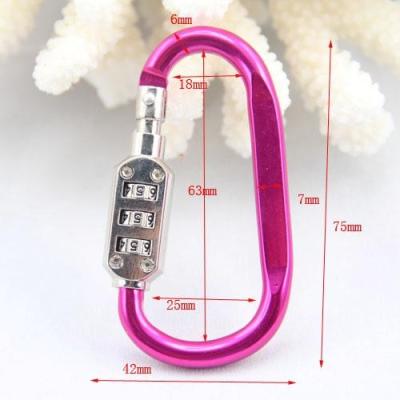 China 3 Digital Mountain buckle for Luggage/ climbing hook/Carabiner for sale