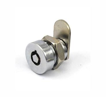 China Cylinder-shaped Lock Face 4 Pins Small TubularCam Lock for sale