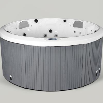 China 7 Person Whirlpool Free Round Bathtub Luxury Freestanding Massager Outdoor Bath for sale