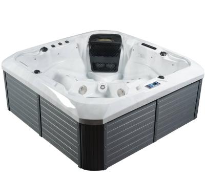 China Hot Sale Modern Rectangular Hot Tub USA Power Large Outdoor Luxury Acrylic Graphic for sale