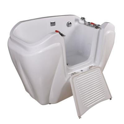 China Sustainable Fiberglass Dog Bathing Tub Dog Grooming Tub Goods For Pet en venta