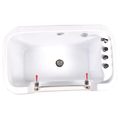 China Viable Side Door Removable Dog Tub Pet Tub Acrylic Pet Bath Tub à venda