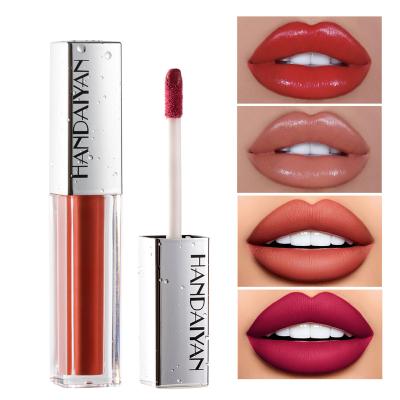 China Private label makeup lip texture moisture lipstick waterproof matte red cream lipstick waterproof set for sale