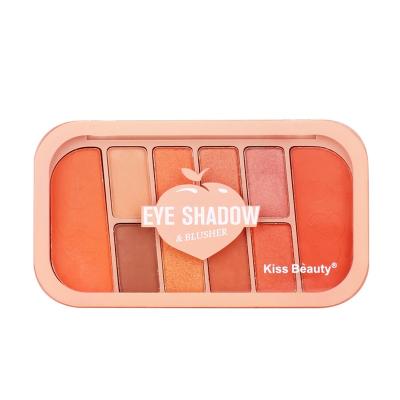 China Makeup Shadow Seller Waterproof Hot Selling Glitter Eyeshadow Palette And Blusher for sale