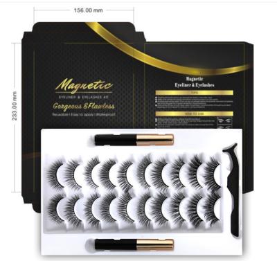 China 10 Easy Pairs of Magnetic Eyelash + Eyeliner Set for sale