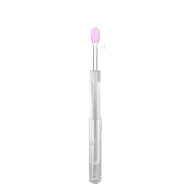 China Angular Blush Smudge Belt Cover Silicone Lip Mask Brush Eyeshadow Stick Silicone Lip Mask Sheer Spoon for sale