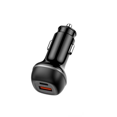 China 38W Super Mini Mobile Phone/Ipad/Camera/PDA/MP3 USB Car Charger YAGUFE All Metal USB Car Charger Adapter PD&QC 3.0 Dual Port Fast Compatible With iPhone 13 12 for sale