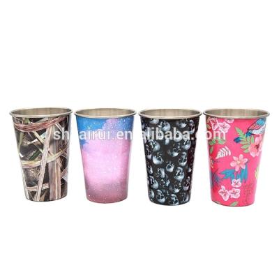 China Viable wholesales custom logo printing stainless steel travel coffee camping beer mug for sale