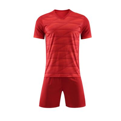 China Quick Dry Breathable Comfortable 22 23 Wholesale Red Uniform Plain Football Club Kid Soccer Jersey for sale