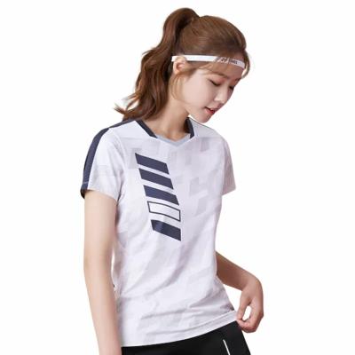 China Quick Dry Breathable Comfortable Fashion Wear Quality Custom Set Motif Star Badminton Jersey for sale