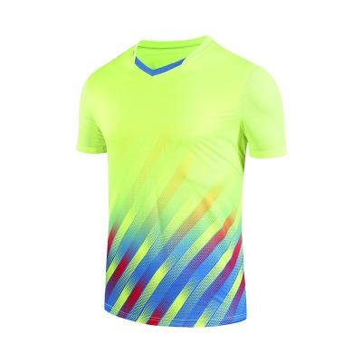 China Quick Dry Breathable Comfortable Sublimation Print New Design Sport Wear T Shirt Unisex Badminton Jersey For Woman Badminton for sale