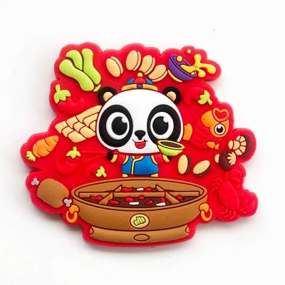 China Cute Animal Panda Opera Chinese Opera Style Silicone Sticker Decor Wall for sale