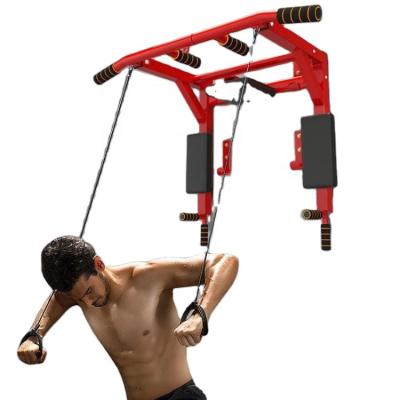 China Body Muscle Factory Sale Home Gym Use Equipment Wall Mount Multifunctional Pull Up and Dip Bar for sale