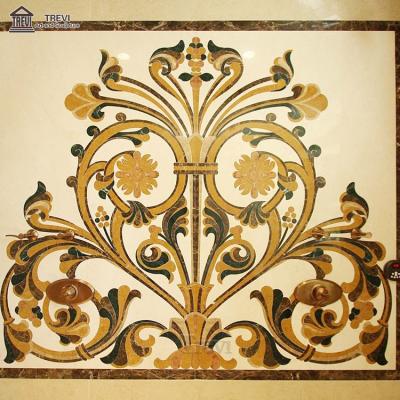 China Beautiful Modern Design Water Jet Medallion Waterjet Medallion For Natural Marble Stone for sale