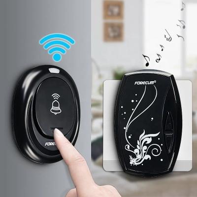 China 36 Melodies Modern Wireless Door Bell with Waterproof Push Button Family Electronic Door Bell Chimes for sale