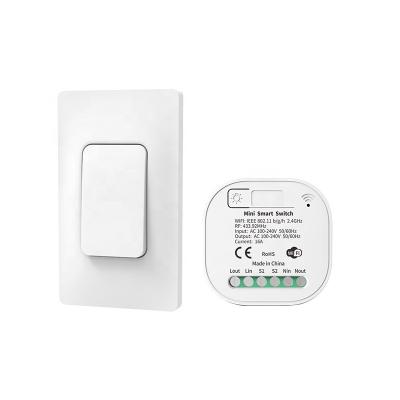 China ABS+PC Plastic Wireless Wall Lamp Switch 1 Gang 1/2 Way Remote Control Push Button No Battery Self Powered Waterproof Power Switch for sale