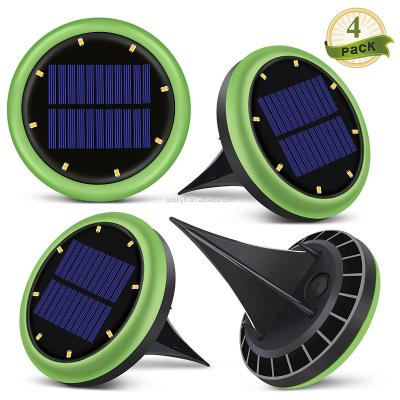 China Ground Garden Walkway Lamp 8 LED Waterproof Garden Decoration Solar Ground Walkway Light Solar Inground Lawn Light for sale