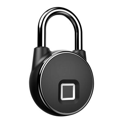 China In zinc alloy. Plated finish. Semiconductor Technol USB Rechargeable Fingerprint Waterproof Fingerprint Padlock With TUYA APP Touch Fingerprint Padlock for sale