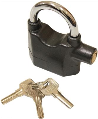 China Window Alarm Padlock/Black Siren Bronze Silver Waterproof Lock Alarm Door/Bike/Bicycle/Motorcycle 110dB For Motorcycle Bike Bicycle for sale