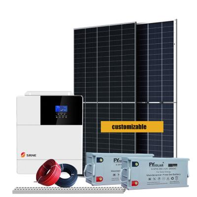 China Complete Home Off Grid Solar Home System With Solar Inverter And Battery For Home Use Solar Power System for sale