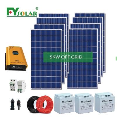 China 6kw 8kw Commercial Solar Complete System Home Solar Panel Solar Panel Set System 5kw 10kw for sale