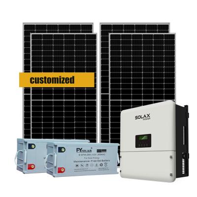 China 10kw Solar Power System Home Solar Panel System Complete Off Grid Solar System 5kw For Home for sale