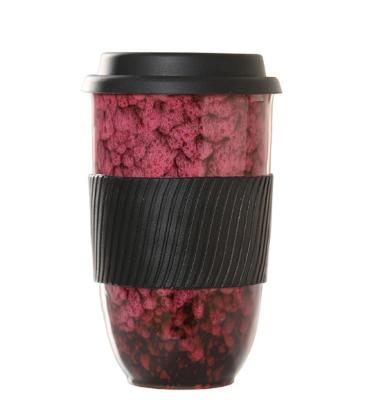 China Bestselling Sustainable Travel Amazon Coffee Ceramic Reusable Travel Mug with Silicone Lid and Eco-Friendly Portable Sleeve Tumbler for sale