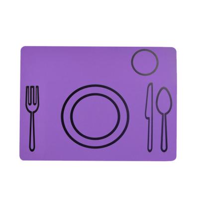 China Food Grade Reusable Reusable Anti Slip Pads Place Mat Silicone Sheets Non-Slip Table Mat For Dining Silicone Place Mat for sale