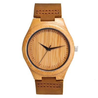 China Not Specified 2020 Good Quality Bamboo Watch Free Movement Japan Wood Engraved Wood Wholesale Low MOQ for sale