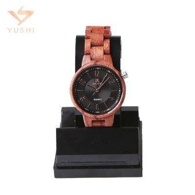 China Non-Specific Fashion Design Quartz Watches Red Rosewood Watch Color Gold Watches For Best Gift for sale