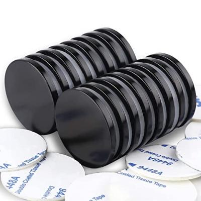 China Industrial Magnet Customized Neodymium Disc Super Strong Black Epoxy Coating Permanent Magnets Powerful Rare Earth Magnets for sale