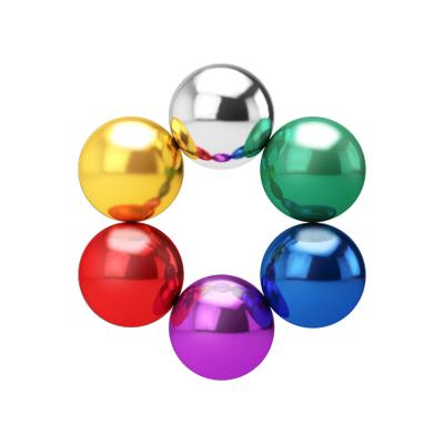 China Hot Sale Mini Bulk Color Neodymium Magnet Bucky Rainbow Magnetic Balls of Industrial Magnet for sale