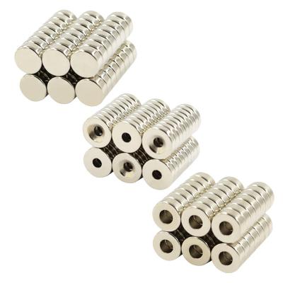 China Industrial Wholesale Neodymium Magnets Strong Magnetic Force Small Round Magnet With Countersunk Hole For Screw for sale