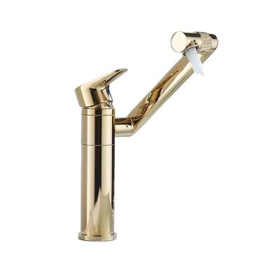 China Modern Basin Faucets Single Handle Faucet Metered Sanitary Ware Rose Gold Bathroom Faucet for sale