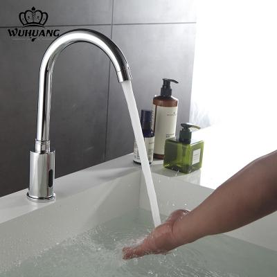 China New Design Sense Faucets Smart Automatic Sensor Touchless Bathroom Sink Faucet for sale