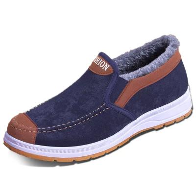 China Cheap Casual Style Sweat-absorbent Shoes Men Daily Wear Fleece Lined Warm Winter Boat Shoes Mens Boots Loafers Shoes Stock for sale