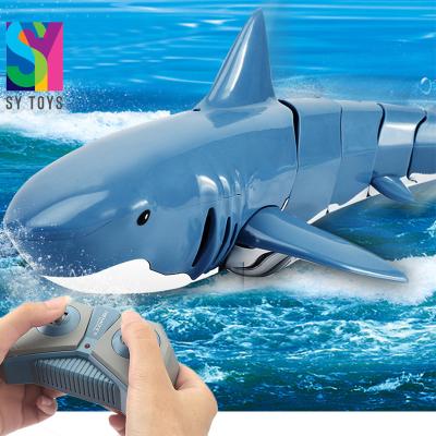 China RC Model SY Swimming rc Animals Rotating 2.4g Kids Shark Remote Control Toy for sale